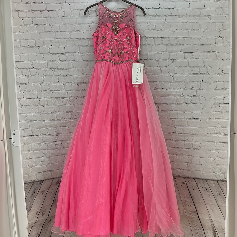 Rachel Allan Perfect Angels Pink Ballgown size 14‎ girls